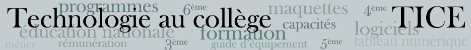 Technologie au collège